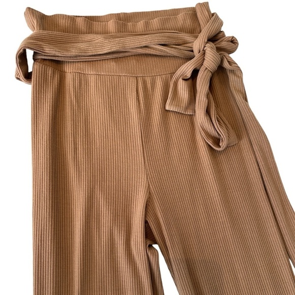 Reformation Kassia Ribbed Knit Pants in Butterscotch - Picture 8 of 14